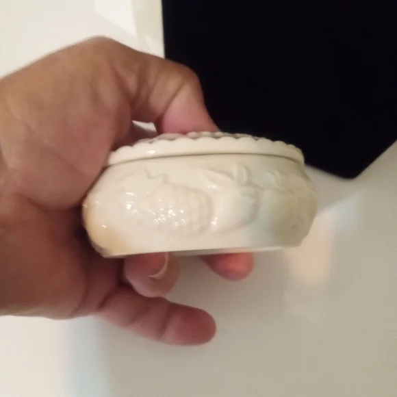 Vintage Lenox Keepsake Box Fine China The Fruits of Life Oval Trinket Box 1998 - Picture 4 of 5